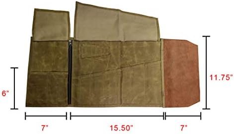 Hide & Drink, Waxed Canvas & Leather Tool Roll, Multi-Tool Bag, Travel Multipurp... - Image 8