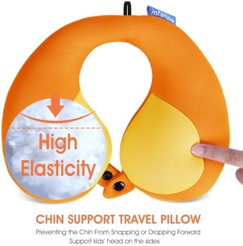 INFANZIA Kids Chin Supporting Travel Neck Pillow, Prevent Head from Falling Forw... - Image 7