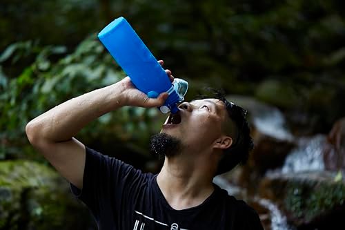 Ultra-Filtration Filtered Water Bottle,Portable Water Filter with 1l,Foldable Wa... - Image 4