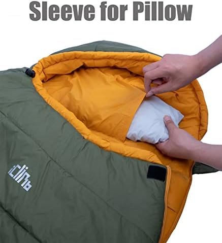 iClimb 3M Thinsulate Insulation Mummy Sleeping Bag with Compression Sack Ultrali... - Image 8