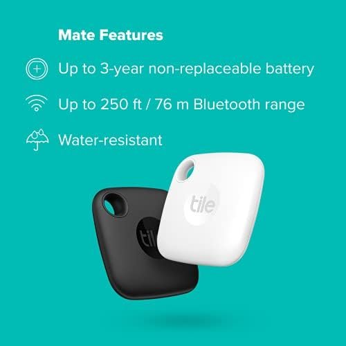 Tile Mate 2-Pack. Bluetooth Tracker, Keys Finder and Item Locator for Keys, Bags... - Image 7