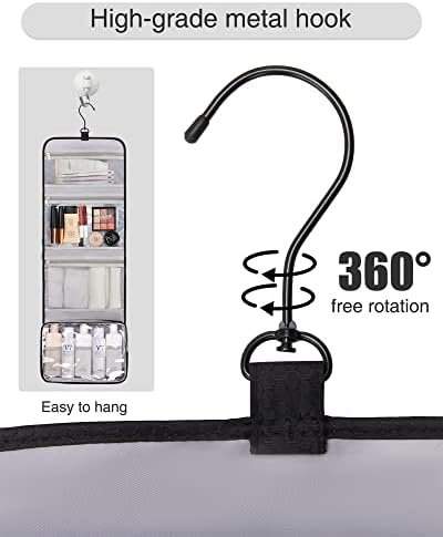 Relavel Travel Hanging Toiletry Bag for Men Women Travel Kit Shaving Bag Waterpr... - Image 4