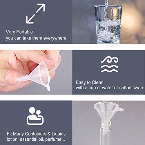 Refillable Cosmetic Containers Funnels, Funnels for Filling Bottles of Lotion, W... - Image 7