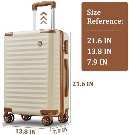 Joyway Carry on Suitcase 20 Inch,Hardside Travel Carry-on Luggage 22x14x9 Airlin... - Image 8