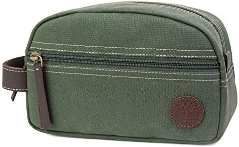 Timberland mens Toiletry Bag Canvas Travel Kit Organizer, Olive, One Size - Image 7