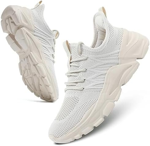 Womens Ladies Walking Tennis Shoes Slip on Lightweight Casual Running Sneakers S... - Image 3