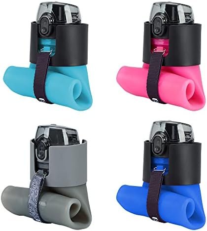 BPA-Free Silicone Collapsible Water Bottle - Leak Proof Twist Cap - 22 oz (Pink) - Image 7