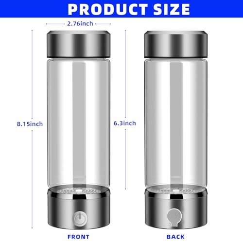Purify Hydrogen Water Bottle Generator,Rechargeable Hydrogen Water Bottle with S... - Image 8