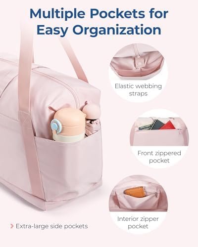 BAGSMART For Spirit Airlines Personal Item Bag, 23L Foldable Weekender Bags for ... - Image 6
