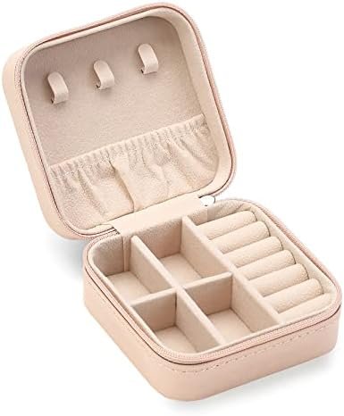 Travel Jewelry Case, Mini Portable Jewelry Travel Boxes, Small Jewelry Organizer... - Image 2