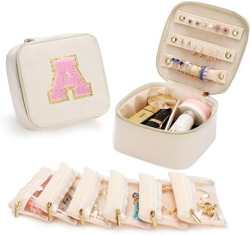 Parima Travel Jewelry Case Organizer - Initial Jewelry Case, Personalized Gifts ... - Image 2