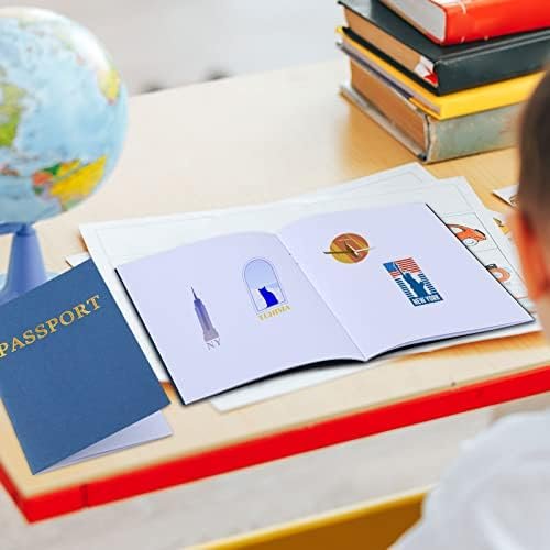 Lewtemi 100 Pcs Blank Passport Notebook Bulk Kids Passport Party Favor Fake Pass... - Image 5