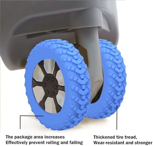 New Luggage Protection Covers, 8Pcs Luggage Compartment Wheel Protection Cover, ... - Image 4