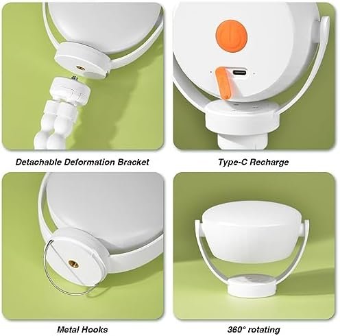 Camping Lantern Rechargeable Light,Flexible Tripod Clip On Camping Lights with I... - Image 9
