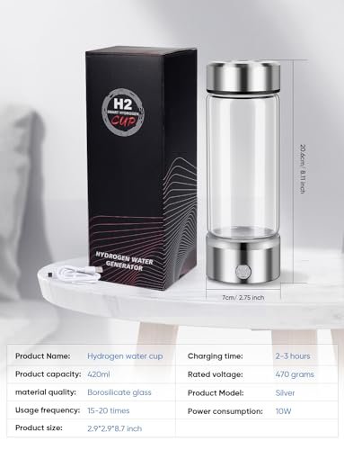 Pro Hydrogen Water Bottle - Portable Rechargeable Hydrogen Water Ionizer Machine... - Image 8