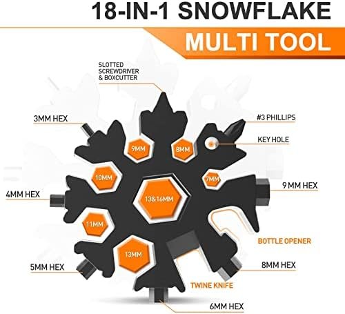 Dusor Gifts for Men, 18-in-1 Snowflake Multitool, Father's Day Gifts from Daught... - Image 3