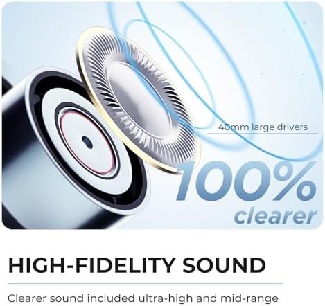 Hybrid Active Noise Cancelling Headphones Bluetooth Headphones Wireless Headphon... - Image 5