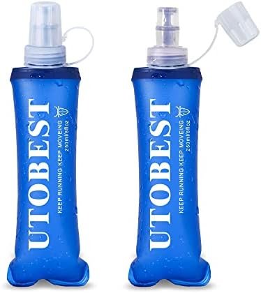 UTOBEST Soft Flask, 2 Pack Soft Flask Running Bottles 250 ml,TPU Foldable Runnin... - Image 2