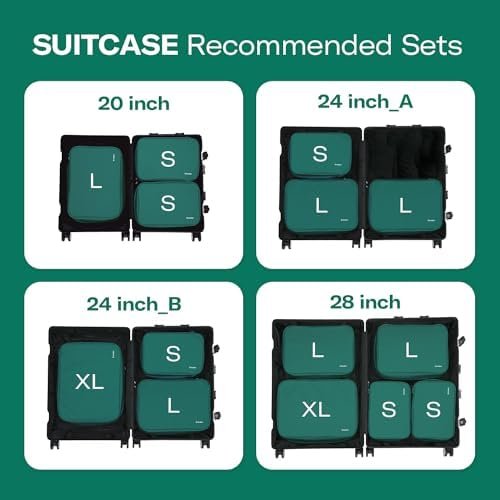 Branden Compression Packing Cube, Large, Green | Travel Essentials l Luggage Org... - Image 7
