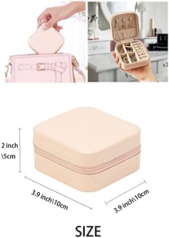 Travel Jewelry Case, Mini Portable Jewelry Travel Boxes, Small Jewelry Organizer... - Image 4