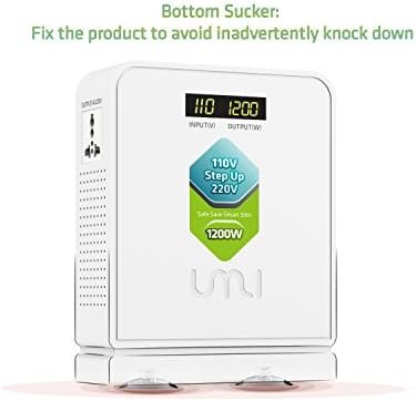 UMI Step Up Voltage 110v to 220v Converter, Heavy Duty Power Converter 110v to 2... - Image 7