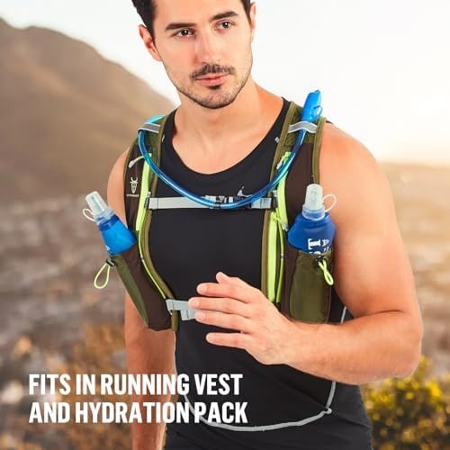 UTOBEST Soft Flask, 2 Pack Soft Flask Running Bottles 250 ml,TPU Foldable Runnin... - Image 8