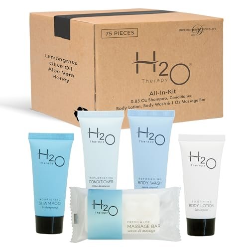 H2O Therapy Hotel Soaps and Toiletries Bulk Set | 1-Shoppe All-In-Kit Amenities ... - Image 2