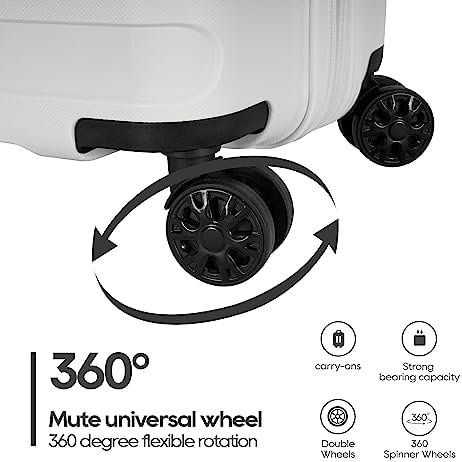 PP material Expandable Carry On Luggage Airline Approved, 20 Inch Hardside Carry... - Image 10