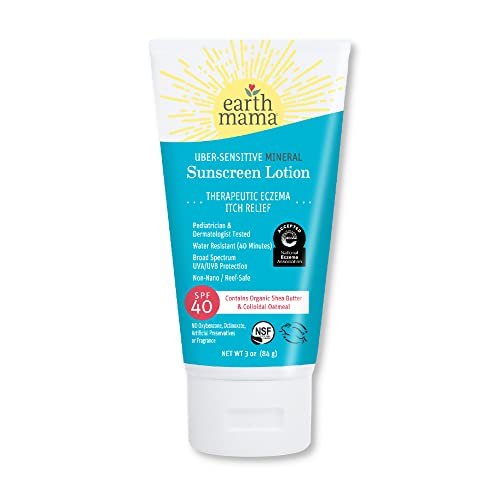 Earth Mama Uber-Sensitive Mineral Sunscreen Lotion SPF 40 | Reef Safe, Non-Nano ... - Image 2