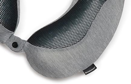 Brookstone Cool Touch Memory Foam Head and Neck Travel Pillow for Vacations, Air... - Image 4