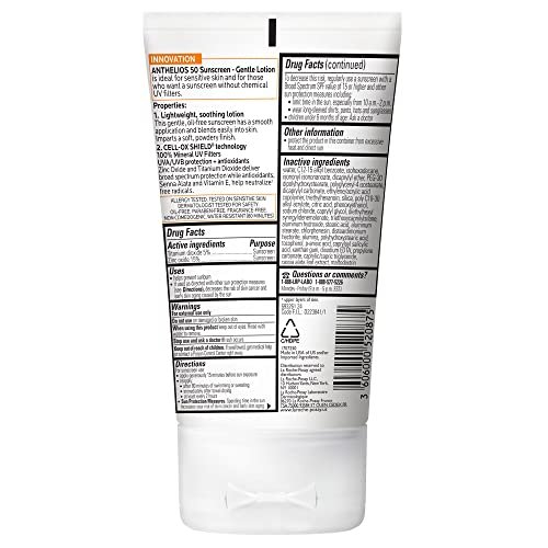 La Roche-Posay Anthelios Mineral Sunscreen SPF 50 Gentle Lotion | Broad Spectrum... - Image 3