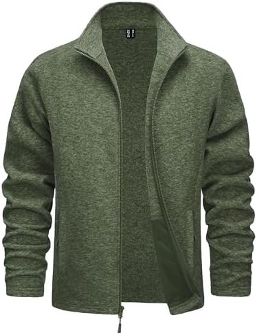 TACVASEN Men's Fleece Jackets Full Zip Lightweight Jacket Casual Soft Warm Coats... - Image 2
