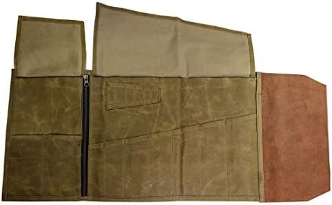Hide & Drink, Waxed Canvas & Leather Tool Roll, Multi-Tool Bag, Travel Multipurp... - Image 4