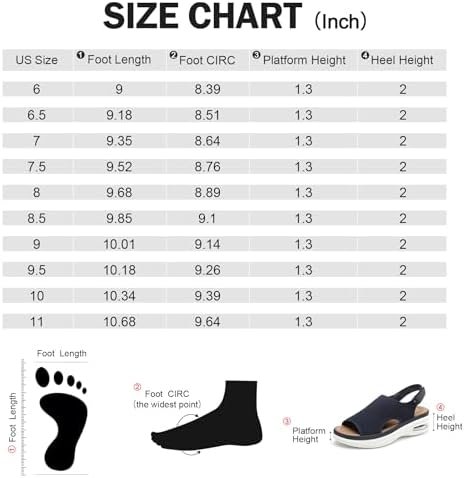 mysoft Women's Comfortable Air Cushion Support Walking Sandals Breathable Knit S... - Image 7