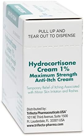 Globe (Box 25 Hydrocortisone 1% Maximum Strength Cream, (0.9g Packet) Anti-Itch ... - Image 7