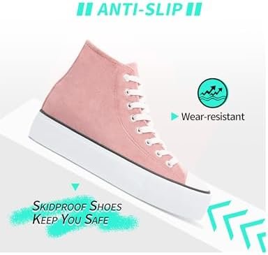 ALTOCIS Women's Comfortable Platform High Top Sneakers, Casual Mid Top Sneaker f... - Image 6