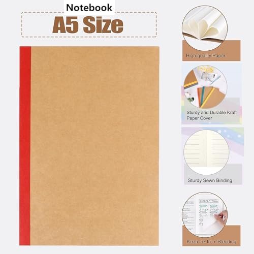 12 Pack Composition Notebooks Lined Journal Bulk Writing Diary Planner with Thic... - Image 4