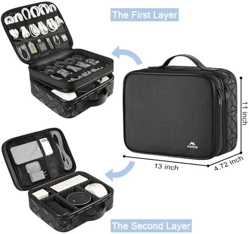 MATEIN Cord Organizer Bag, Large Electronics Organizer Travel Case Cable Storage... - Image 3