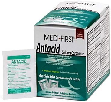 Medi-First 80233 Chewable Mint Antacid Tablets, 100 Count - Image 2