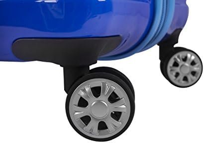 Rockland Melbourne Hardside Expandable Spinner Wheel Luggage, Two tone blue, Car... - Image 7