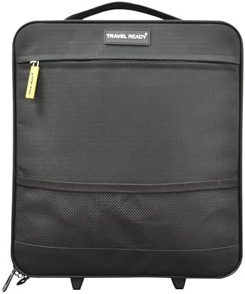 Small 15" Underseat 2 Wheel Carry On Luggage Suitcase Bag, 15"x13"x8" Inches, Su... - Image 5
