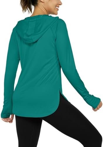Women's Sun Protection Shirt UPF 50+ Long Sleeve Hoodie UV SPF T-Shirts Rash Gua... - Image 2