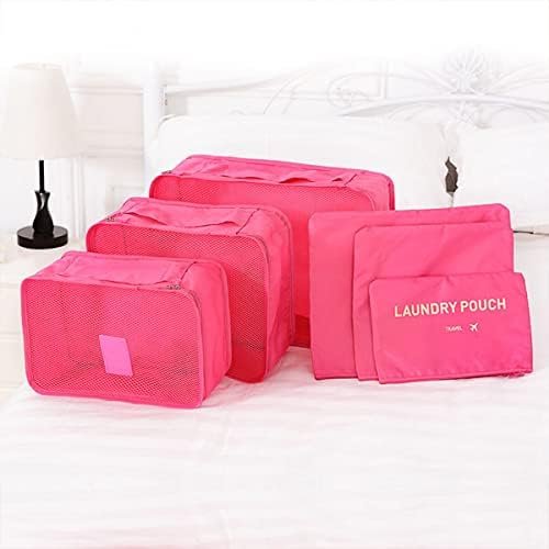 Laebevon 6 PCS Packing Cubes Travel Carry On Luggage Organizers Storage Bags Tra... - Image 7