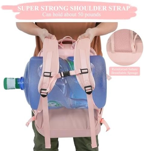 Travel Backpack for Women, 40L Travel Bag Personal Item Size, Waterproof Carry O... - Image 3