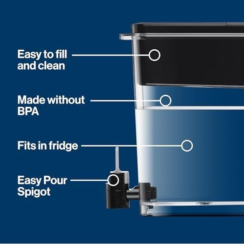 Brita XL Water Filter Dispenser for Tap and Drinking Water with 1 Elite Filter, ... - Image 4