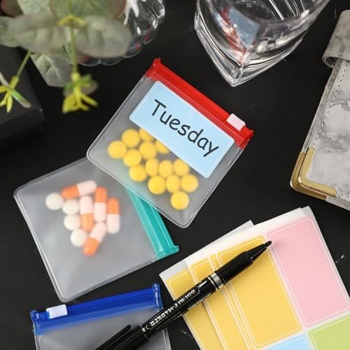 MARFOREVER 39 Pcs Pill Pouch Bags Set - Zippered Pill Bags Box Travel Pill Organ... - Image 4