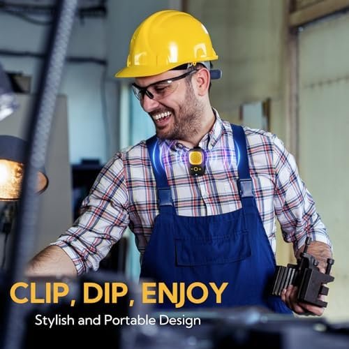 Wearable Bluetooth Speaker - 30H Working Time Clip-On Wireless Jobsite Pro Water... - Image 3