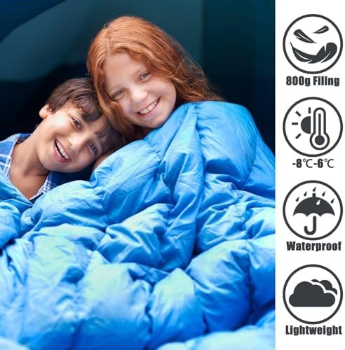 tuphen 1.76lbs Down Sleeping Bag 32-43℉ - Ultralight Sleeping Bag Cold Weather C... - Image 6
