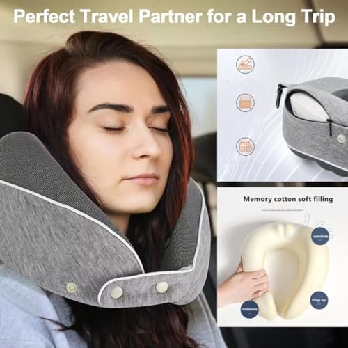 U-Shaped Neck Pillow for Sleeping Travel and Office Nap,Comfortable Neck Support... - Image 5