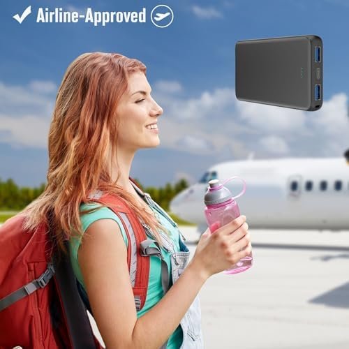 VANYUST Portable Charger Power Bank, 3A Fast Charging 10000mAh External Battery,... - Image 5